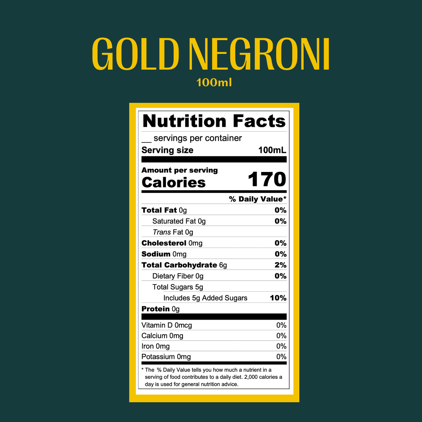 Gold Negroni